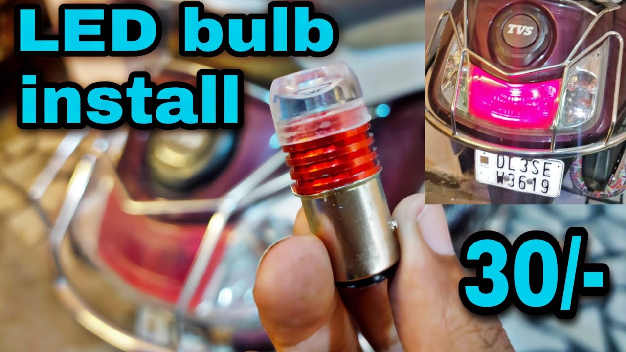 how to install tail light bulb in Jupiter bs6 ZX