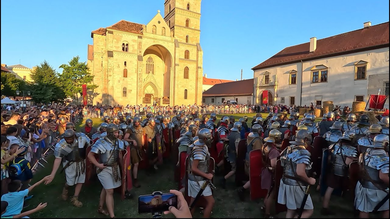Apulum Festival at Alba Carolina Fortress in Alba Iulia in 4k