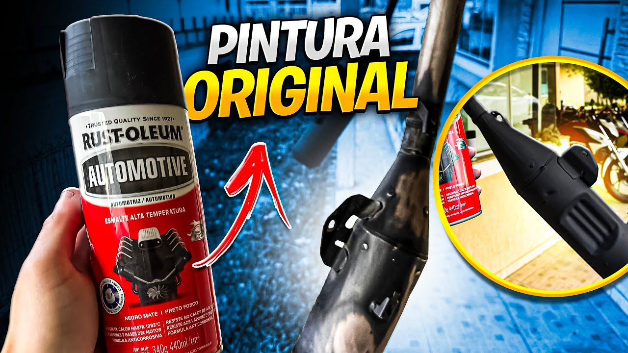 COMO FAZER PINTURA ORIGINAL NO ESCAPAMENTO | SPRAY DE ALTA TEMPERATURA🔥