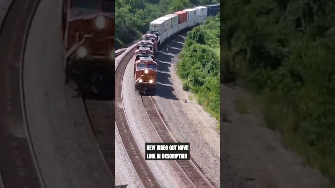 BNSF EMPORIA SUB! A RAILROAD SUPERHIGHWAY IN ACTION! DRONE RAILFANNING! #shorts #train #railway