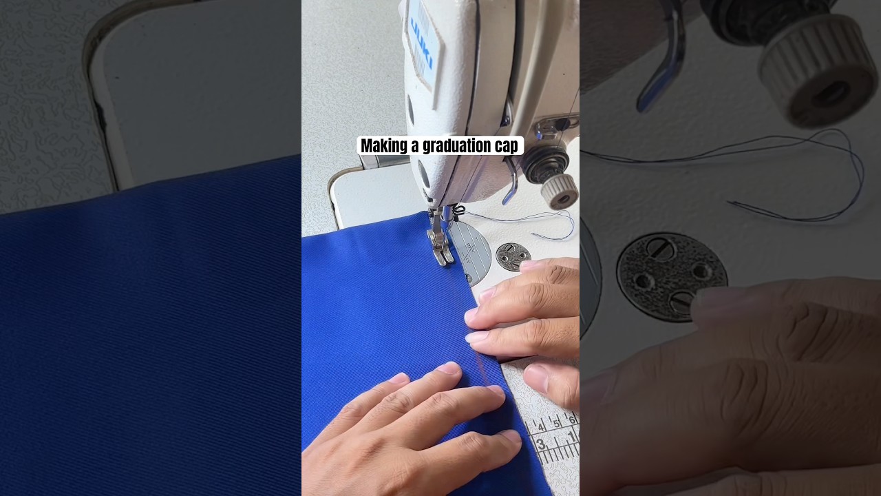 Making a graduation cap 🎓 #sewing #sewinghacks #sewingtips #tailor #graduationcap #graduation2025