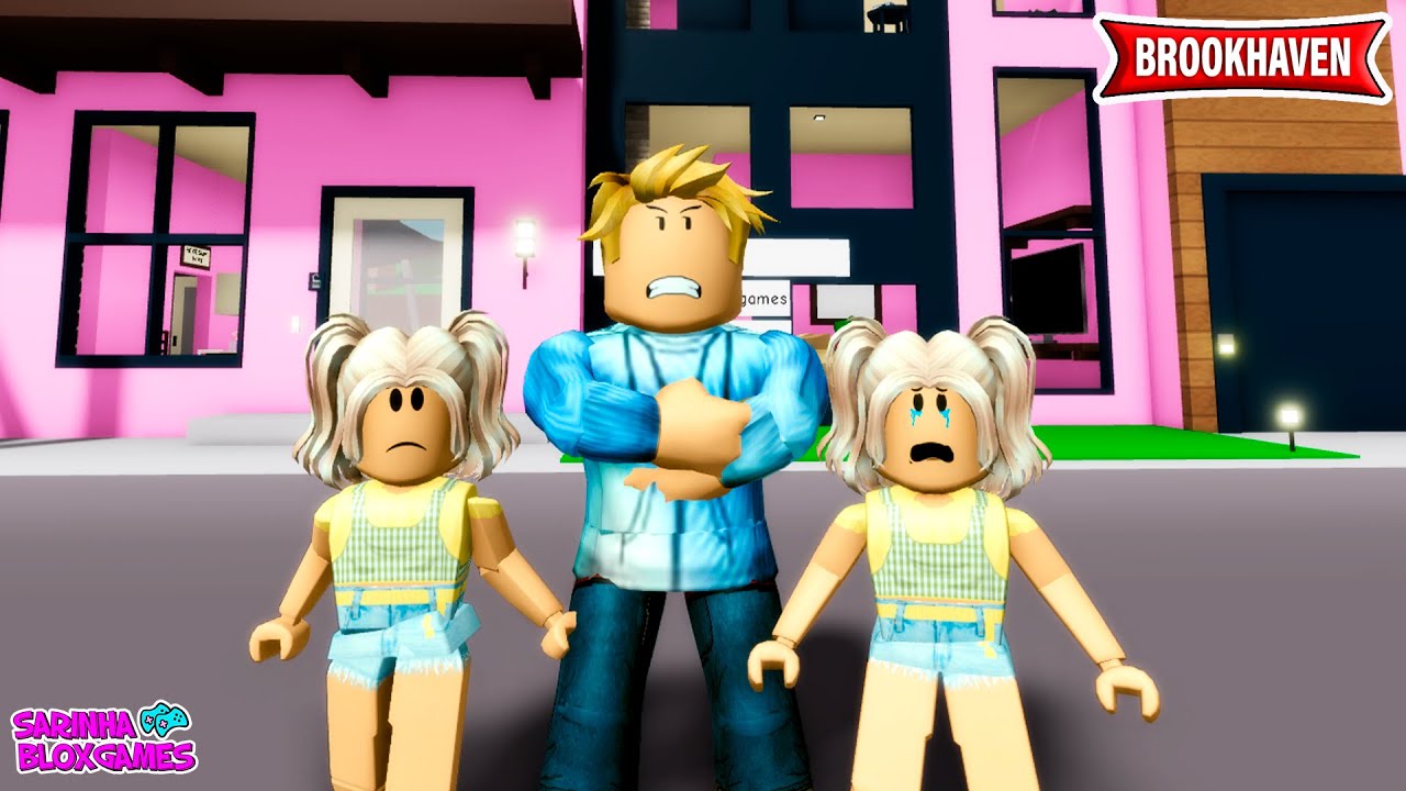 AS IRMÃS GÊMEAS ODIADAS PELO PAI QUE DERAM A VOLTA POR CIMA- BROOKHAVEN 🏡 RP | Roblox