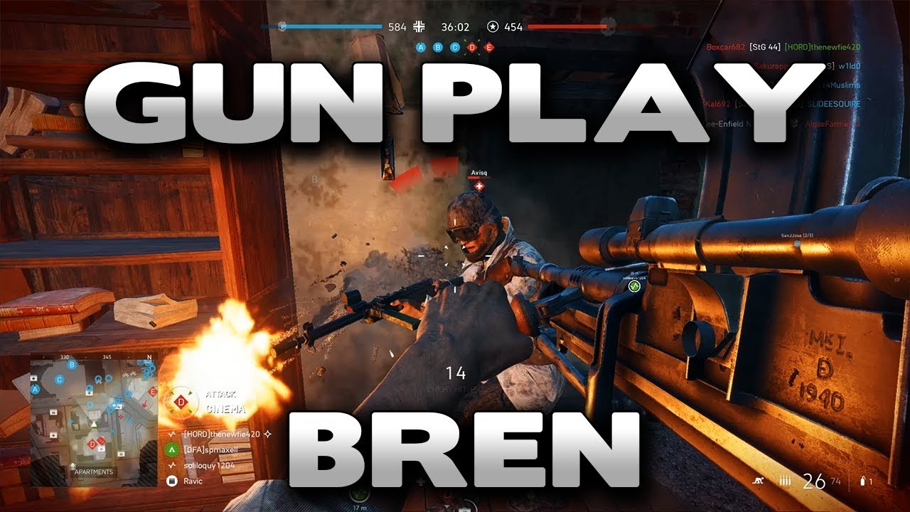 Battlefield 5 Gun Play : Bren