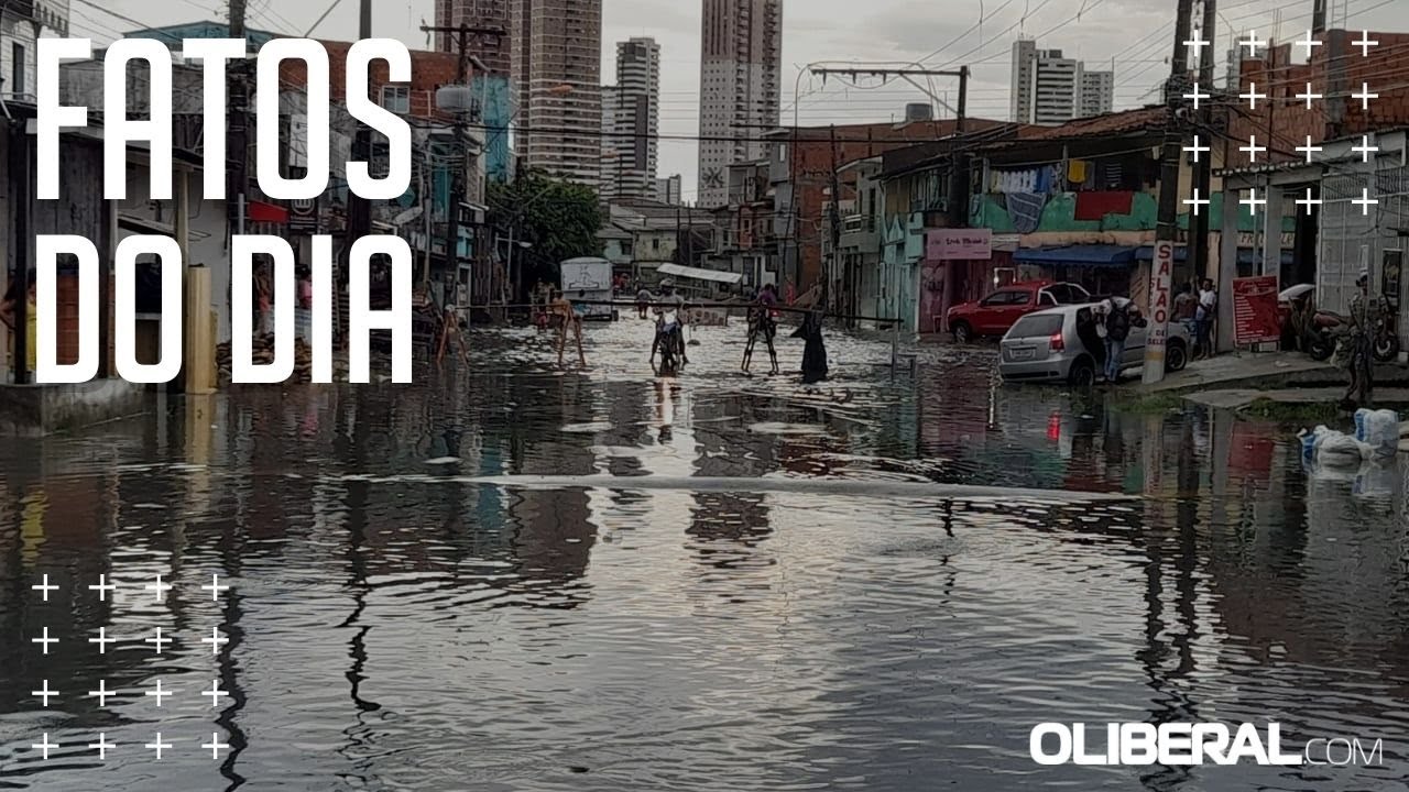 Temporal deixa Bel&eacute;m com tr&acirc;nsito parado e v&aacute;rias vias alagadas