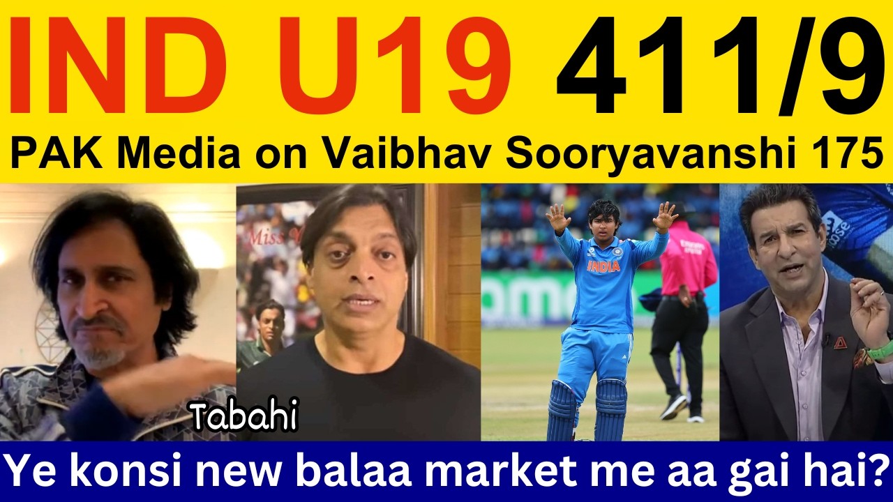 Shoaib Akhtar Shocked on Vaibhav Sooryavanshi batting today Final | Ramiz Speaks, PAK Media reaction