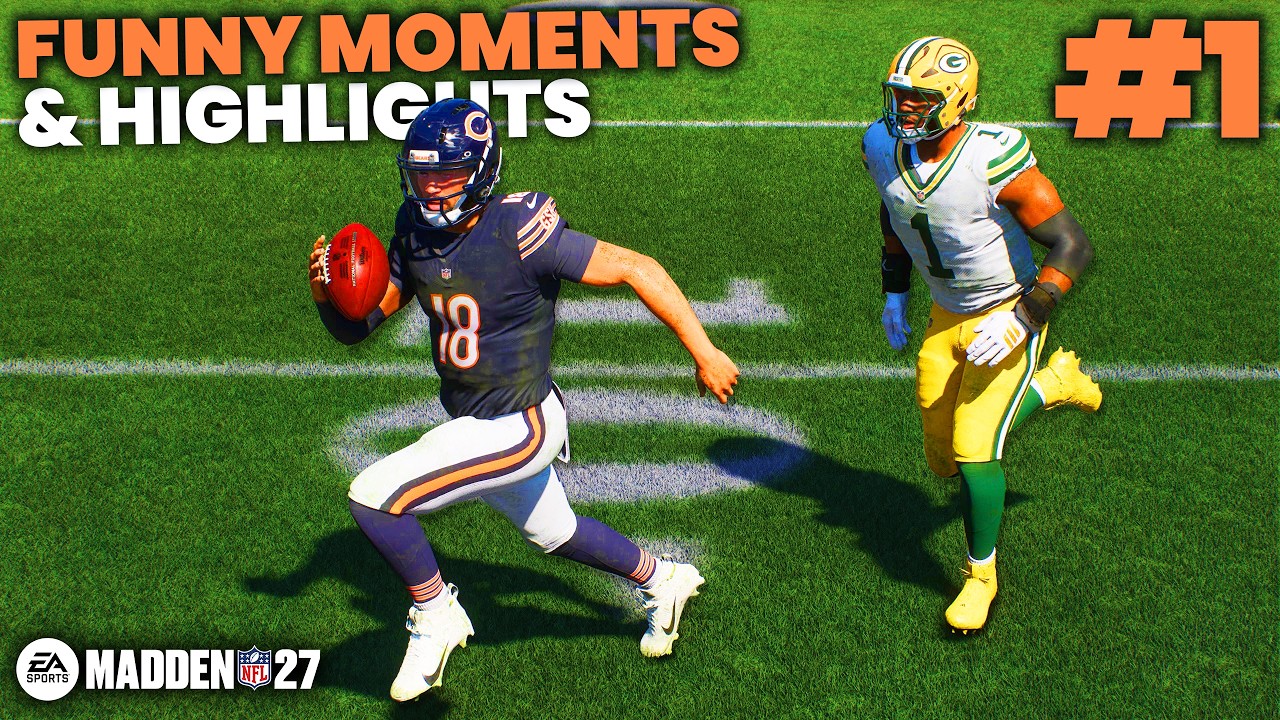 Смешные моменты и лучшие моменты Madden 27 #1!