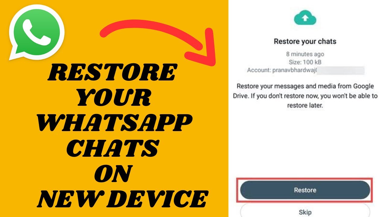 Restore WhatsApp Chats From Old Phone To New Phone | Recover your WhatsApp Messages