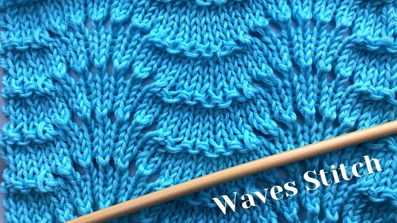 Knitting Pattern: Waves Lace Pattern