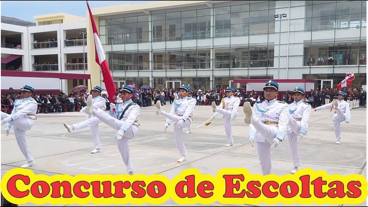 #huancayo. Concurso de escoltas 2019 Escolares.