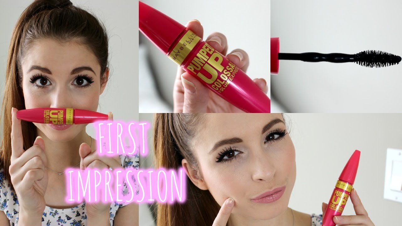 First Impression: Maybelline Pumped Up Colossal Mascara!