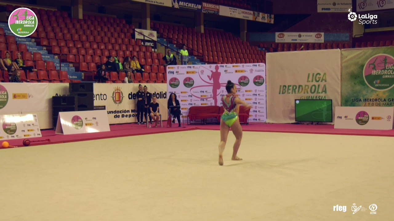 Raquel Gil (Almendralejo, EXT) mazas, 1ª fase Liga Iberdrola GR Valladolid 2020, 1a división