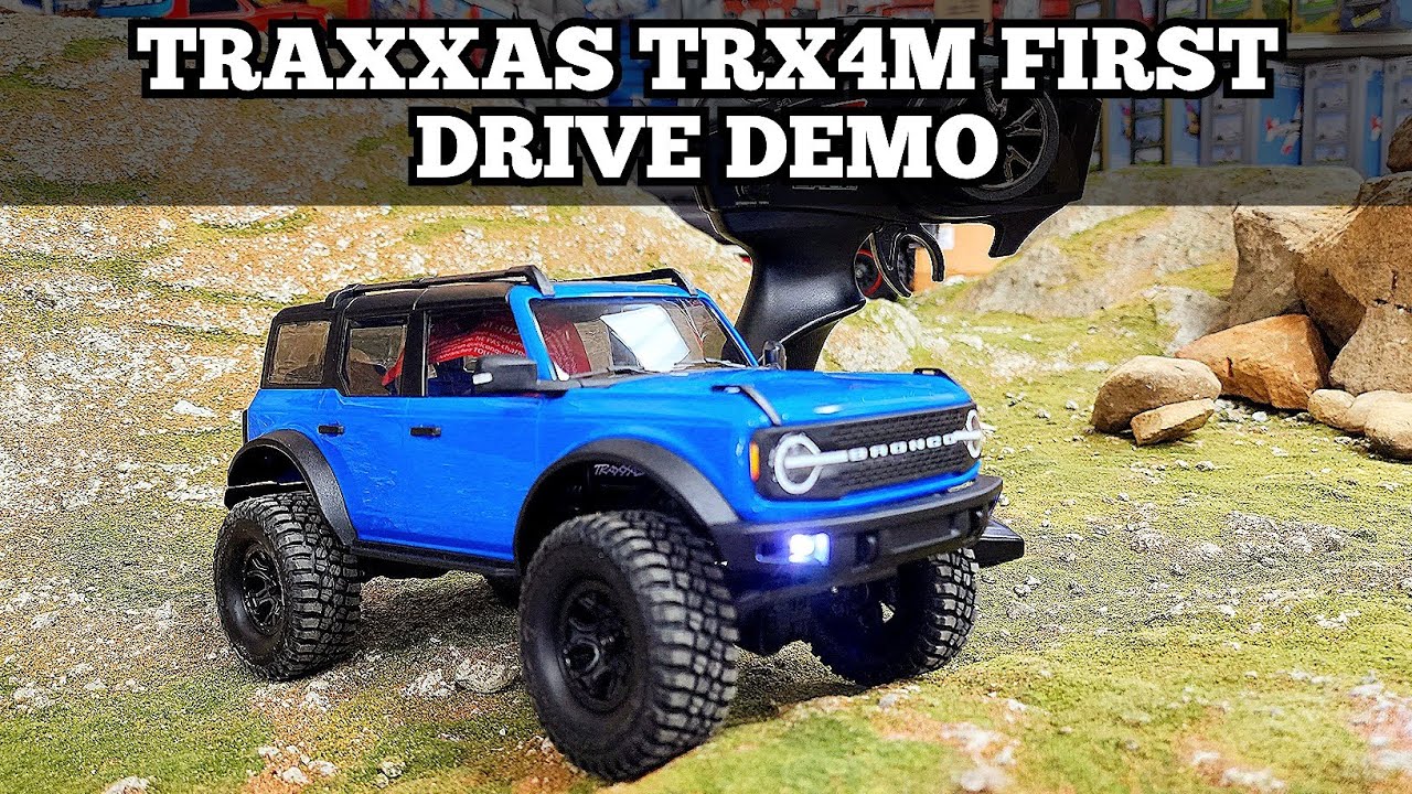 Traxxas Trx4m First Drive Trailer and accessories