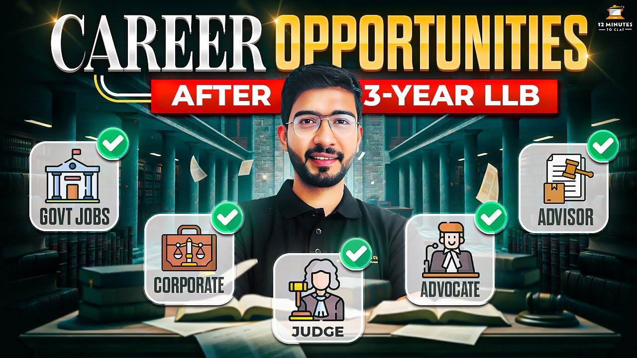 Career Options After 3-Year LLB ⚖️ Top 7 Jobs Beyond Litigation | Salary & Roadmap 2026
