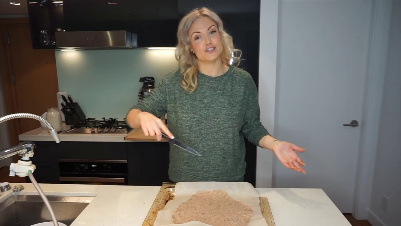 Baked Almond Pulp Crackers from Home-made Almond Milk GF Not Raw
