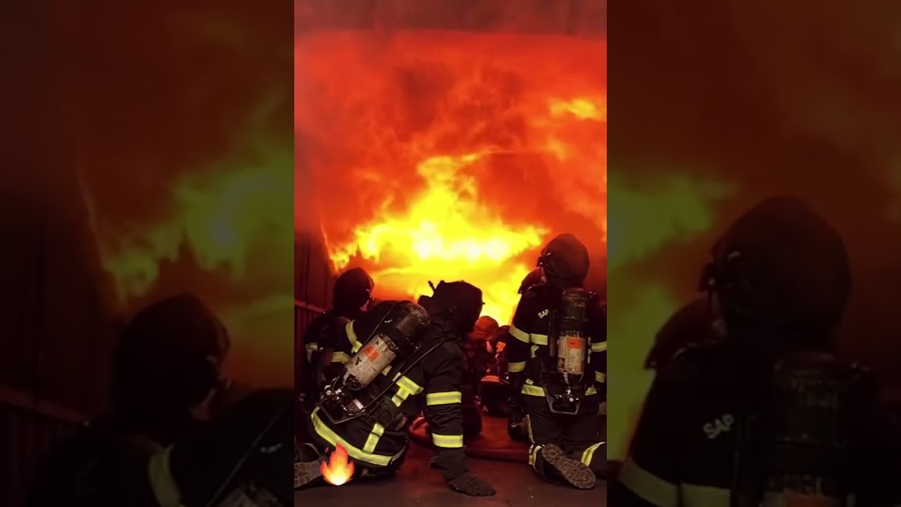 LES POMPIERS -L'EPREUVE DU CAISSON #pompier#firefighter #pompiers #incendies #echelle#remiragnar