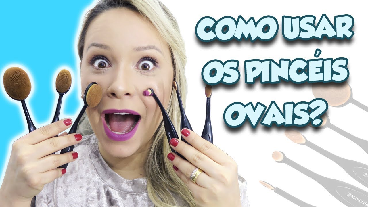MAKE COMPLETA SÓ COM PINCÉIS OVAIS!!