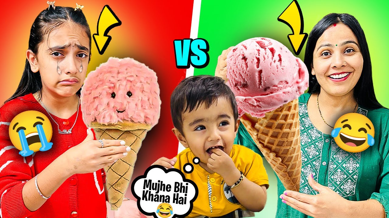 REAL V/S FAKE FOOD CHALLENGE !! *Shocking*😲😱 FUNNY FOOD CHALLENGE😅 |  @SamayraNarulaOfficial