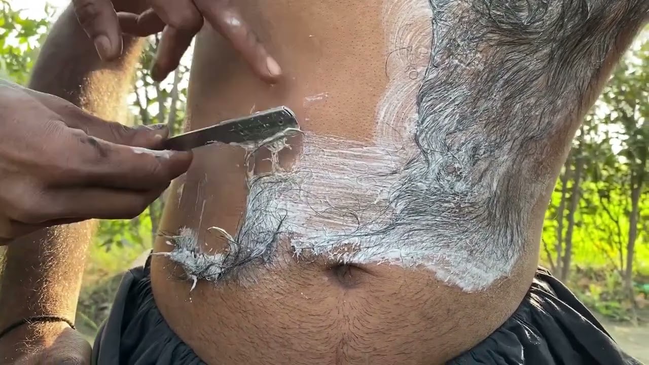 ASMR Relaxing Chast Shaving For 😴