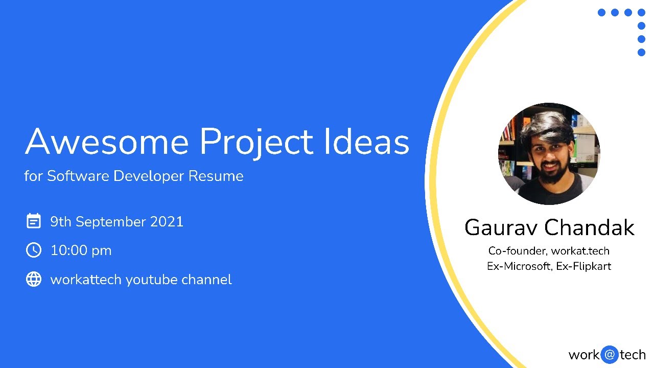 Awesome Project Ideas - For Software Developer Resumes