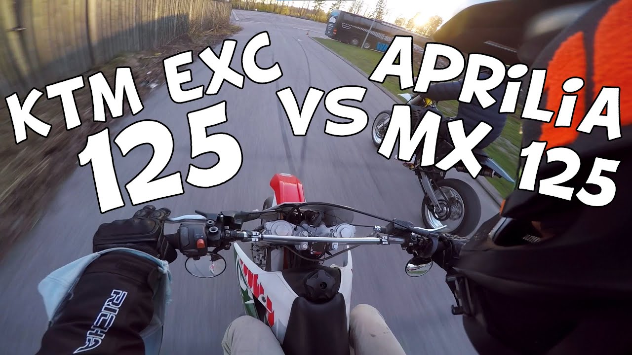 Aprilia MX 125 vs KTM EXC 125 ja testiss&auml; kotari