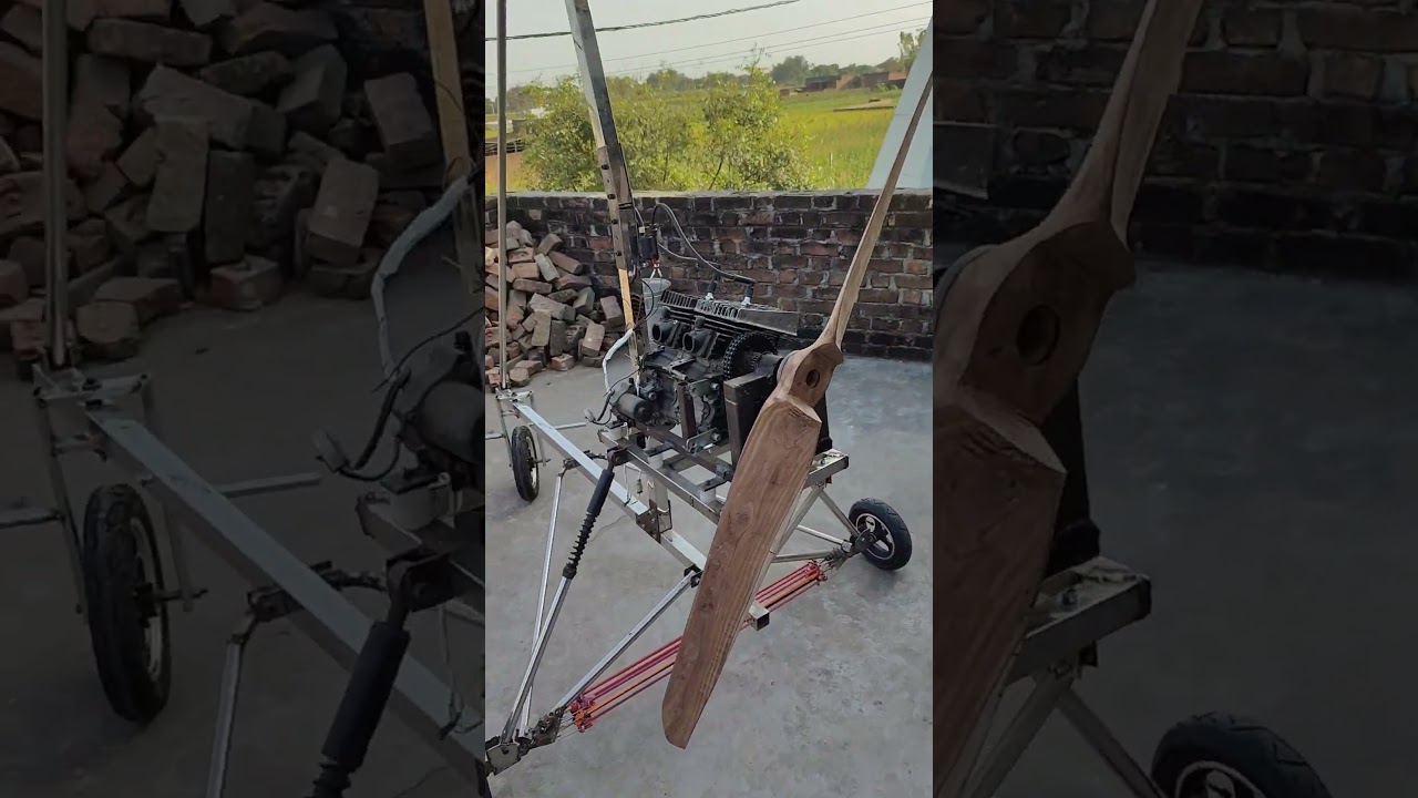Homemade Hang glider trike||Homemade paramotor||Homemade plane||Homemade helicopter||