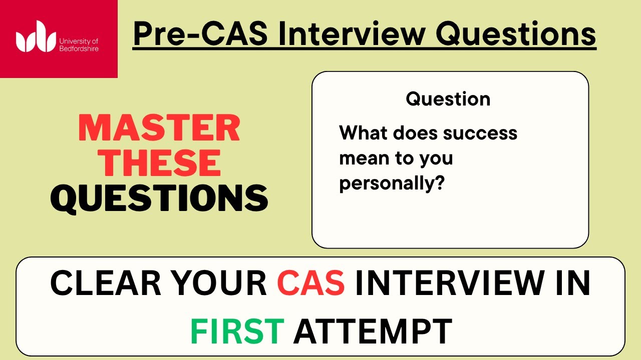 University of Bedfordshire Pre-CAS questions | Cas Interview UK