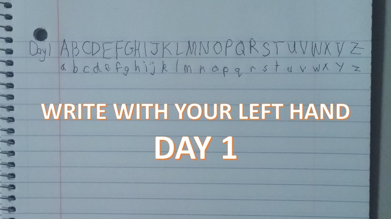Learn to Write with your Left Hand | DAY 1