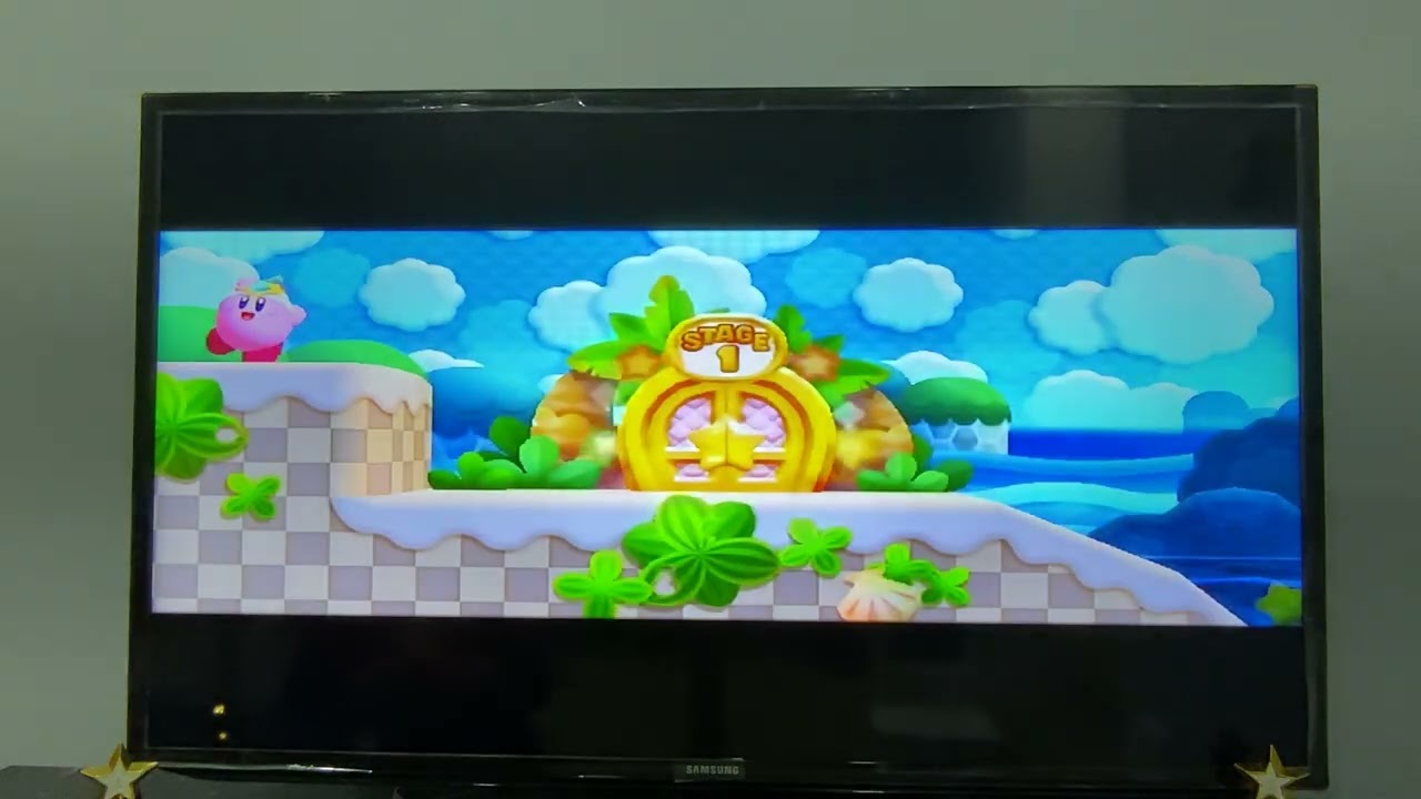 Tails playing Wii Kirby's return to dream land part 6
