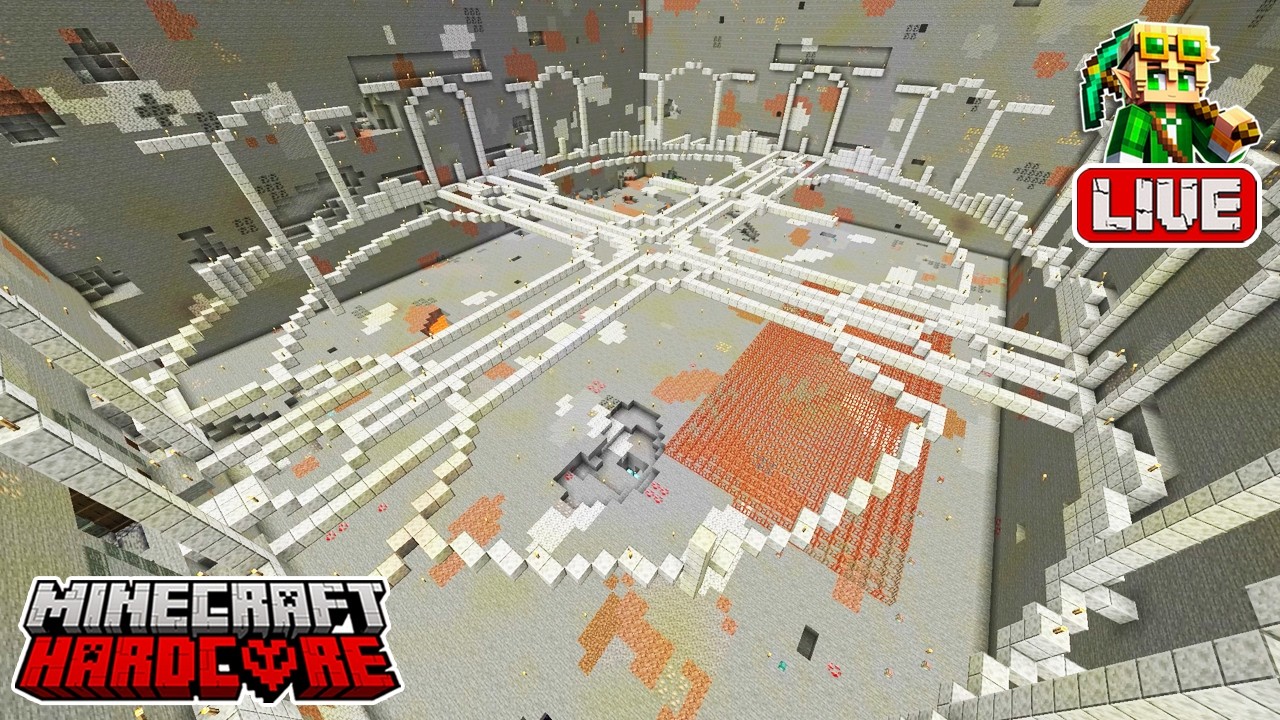 Laying out a New Sewer-Themed Storage Expansion in my 56,900 Day Hardcore Minecraft World