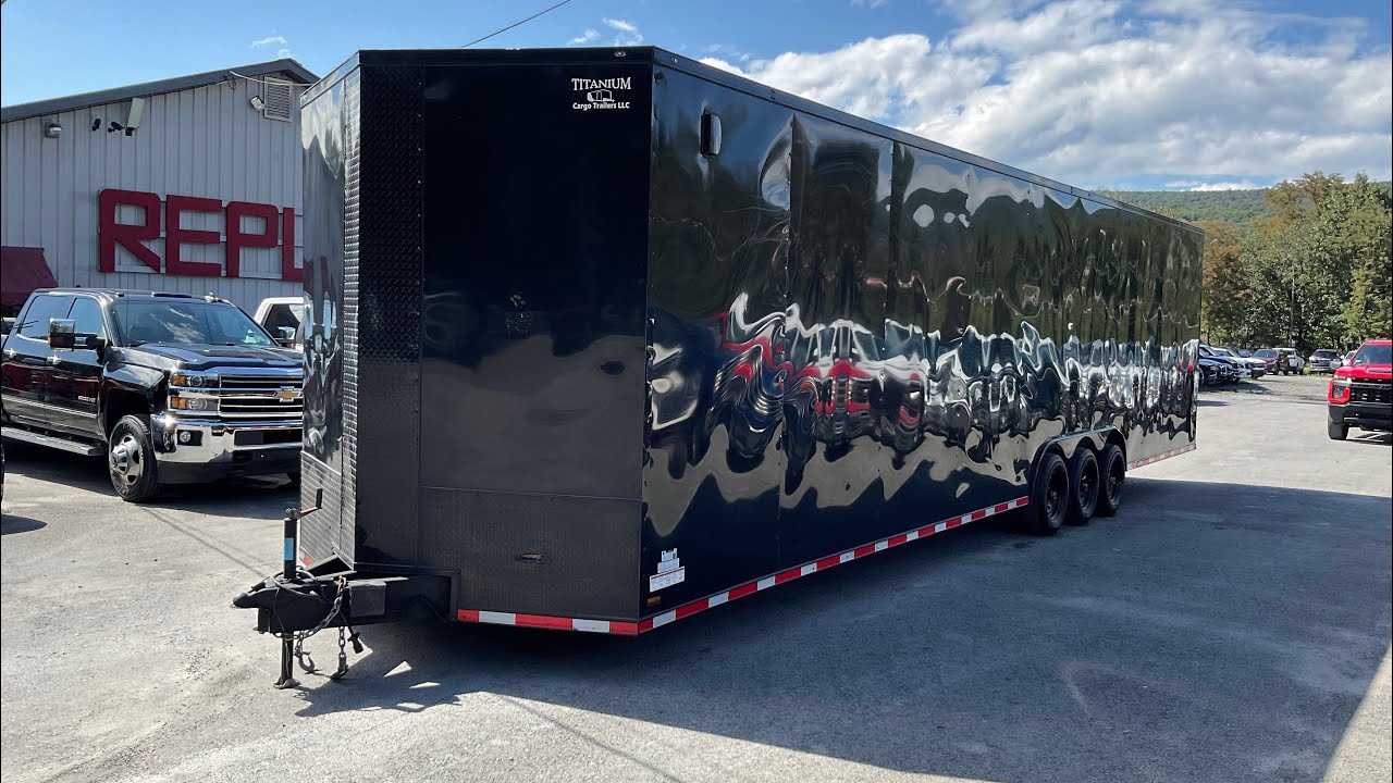 2022 Titanium Cargo Trailers Enclosed 8.5'x36' STK#250 // Replica Auto Sales