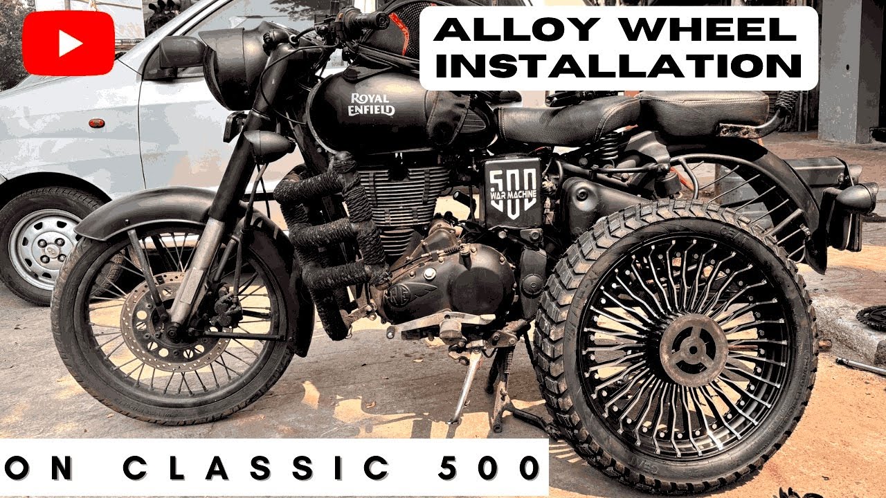 INSANE Alloy Wheel Upgrade on My Classic 500 🔥 | Full Guide #royalenfield #classic500 #alloywheels