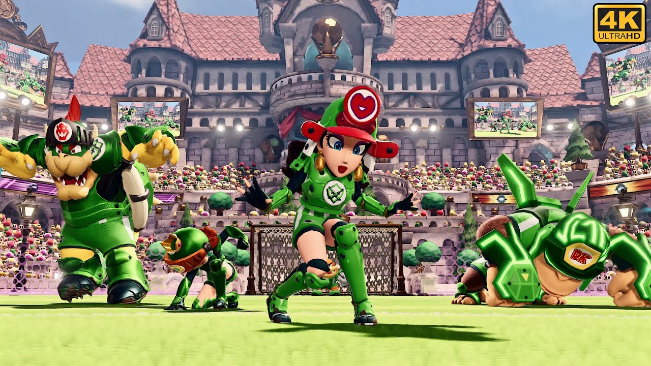 Pauline Vs. Bowser  - Mario Strikers: Battle League ⁴ᴷ Switch