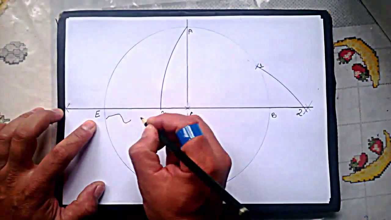 Dividir um circulo ou flange em 9 partes