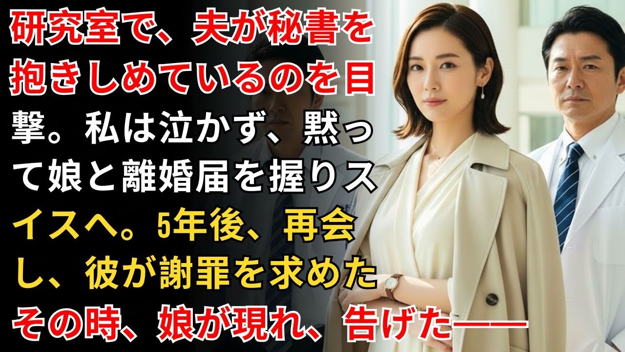 離婚届に判を押した瞬間、私は娘を連れてスイスへ。元夫は秘書と浮かれて再婚した——だが3年後、私の600億円契約が公開され、彼は自分が無一文の操り人形だったと知り、完全に崩壊した。【静かな復讐】【...