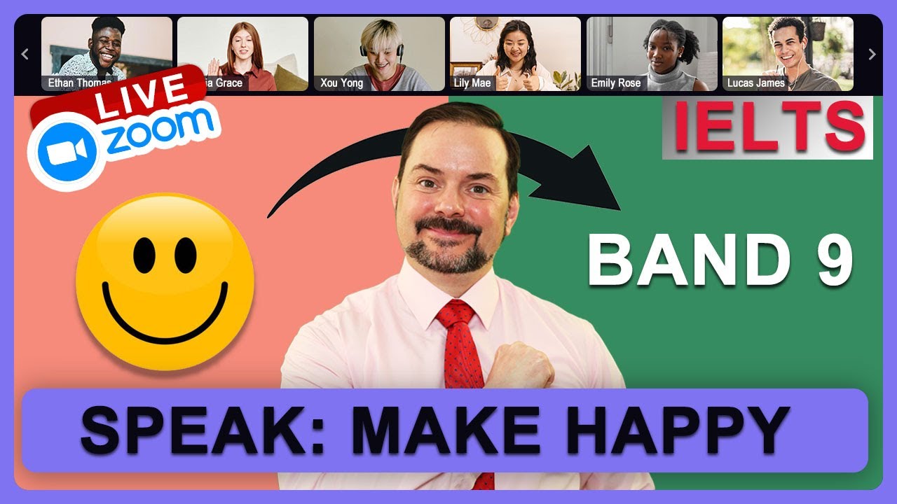 IELTS Live Class - Speaking about Making Others Happy