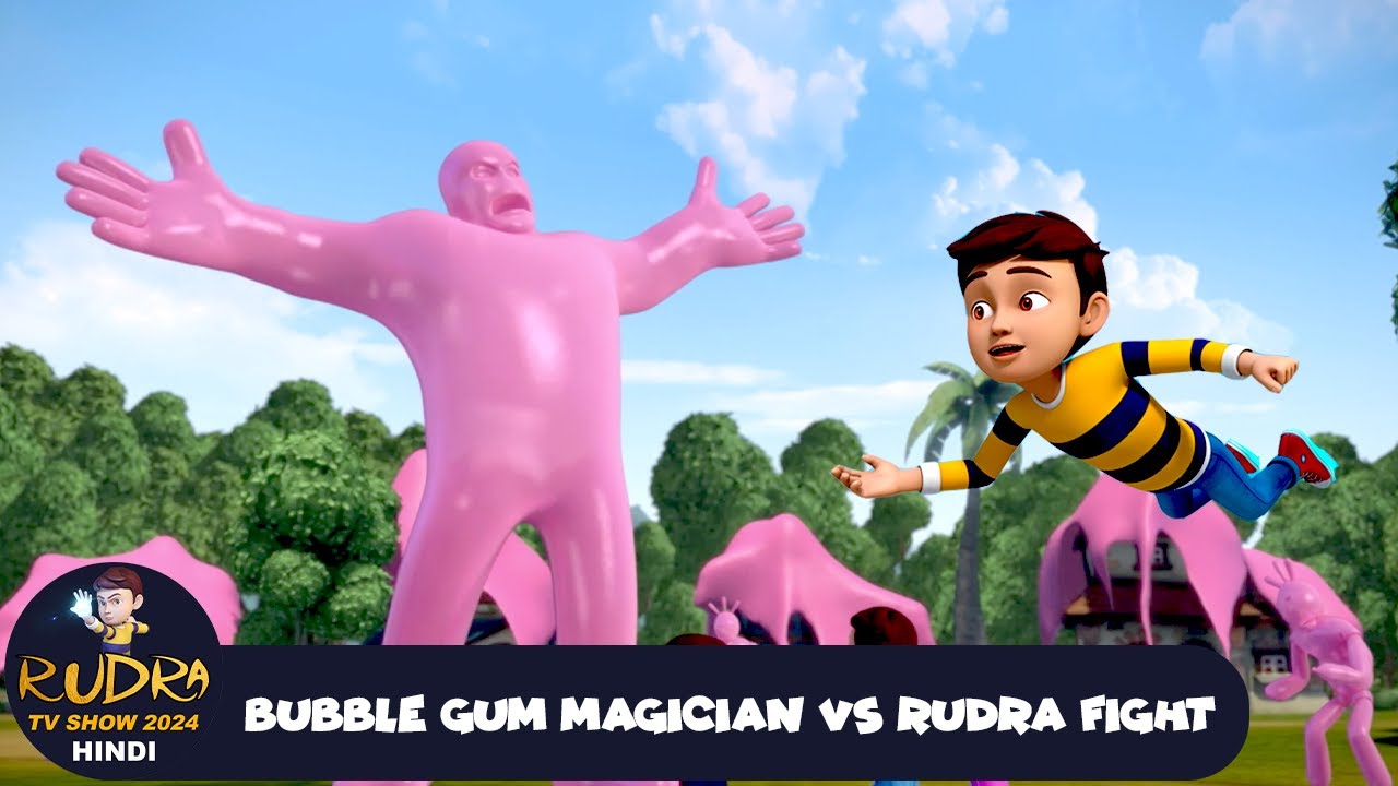Bubble Gum Magician Vs Rudra Fight | Rudra | Action Cartoon Special Ep | Rudra Show 2025 Hindi