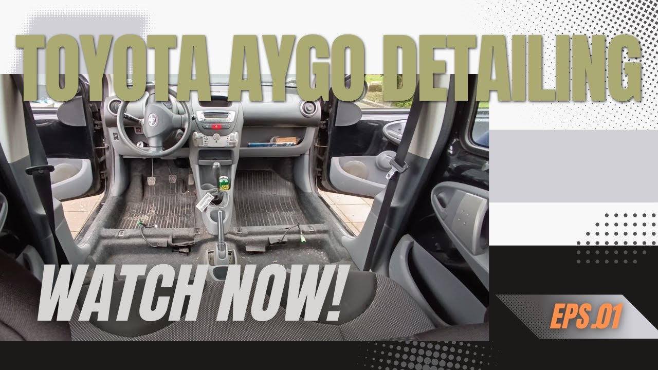 Deep Cleaning A DIRTY Mold Infested Toyota Aygo! Car Detailing