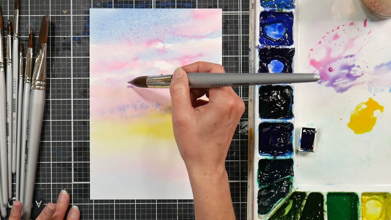 How to Create an Atmospheric Background in Watercolor