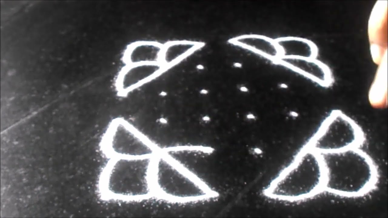 Easy rangoli kolam | #kolam #muggulu