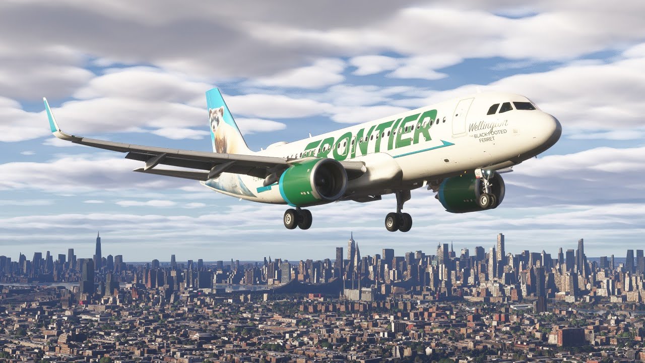 Северная Каролина - Нью-Йорк | Авиасимулятор Frontier A320