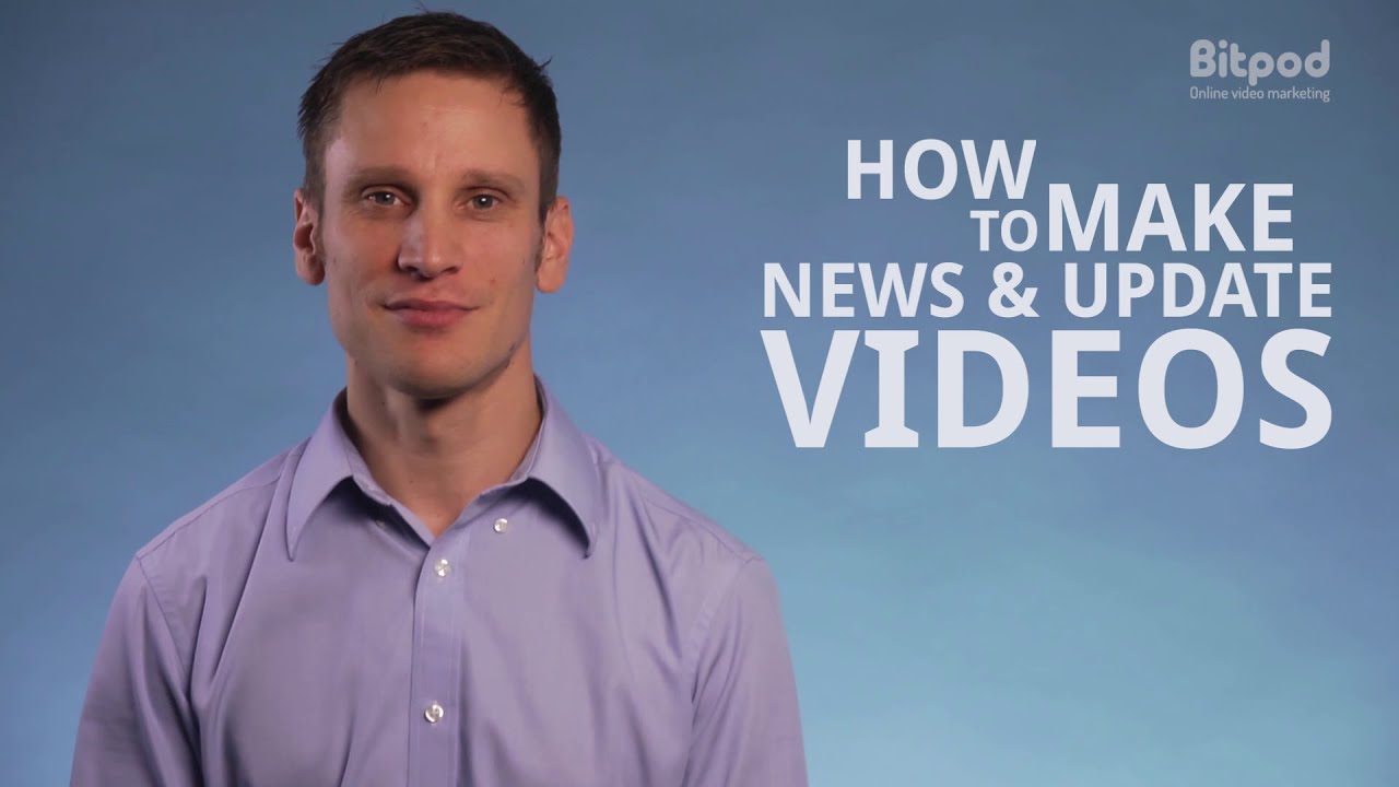How to make news and update videos - Video marketing for business #8