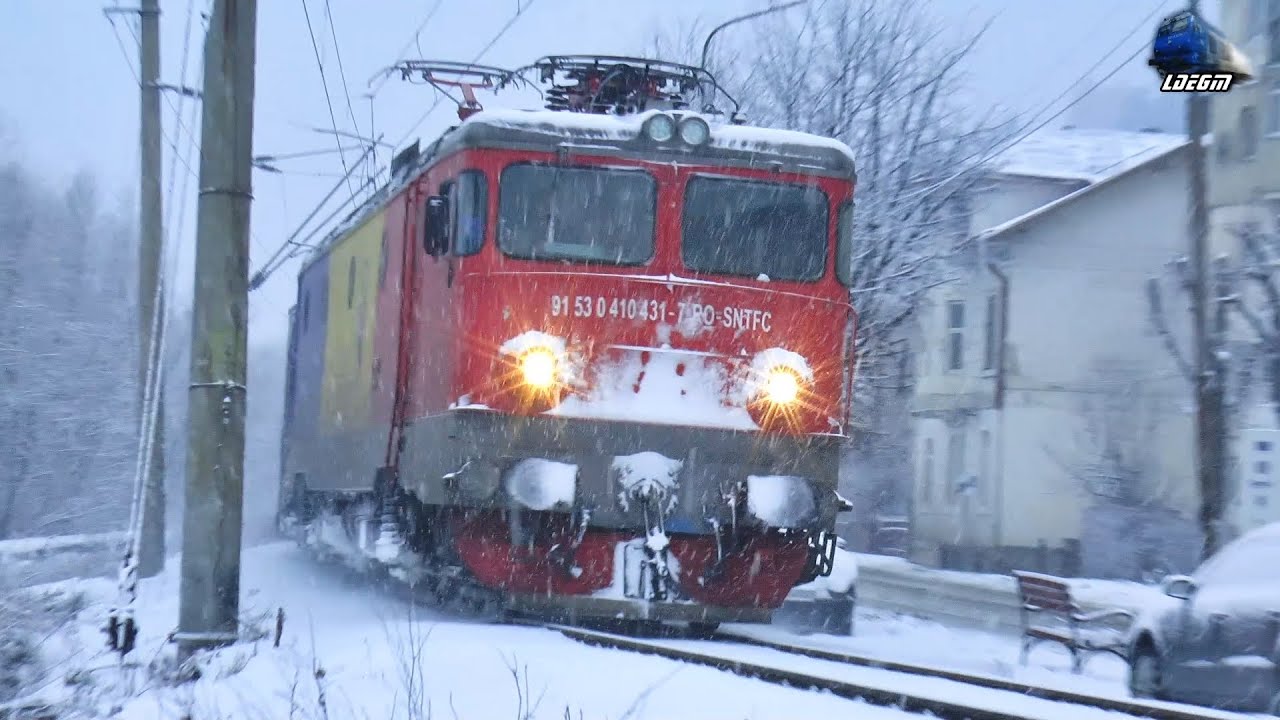 Trenurile Iernii în Zăpadă în Vatra Dornei/Winter Trains in Snow in Vatra Dornei - 20 February 2021