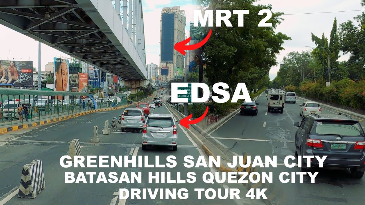 Driving Greenhills San Juan City - Batasan Quezon City EDSA Commonwealth Manila #foryou #ncap #vlog