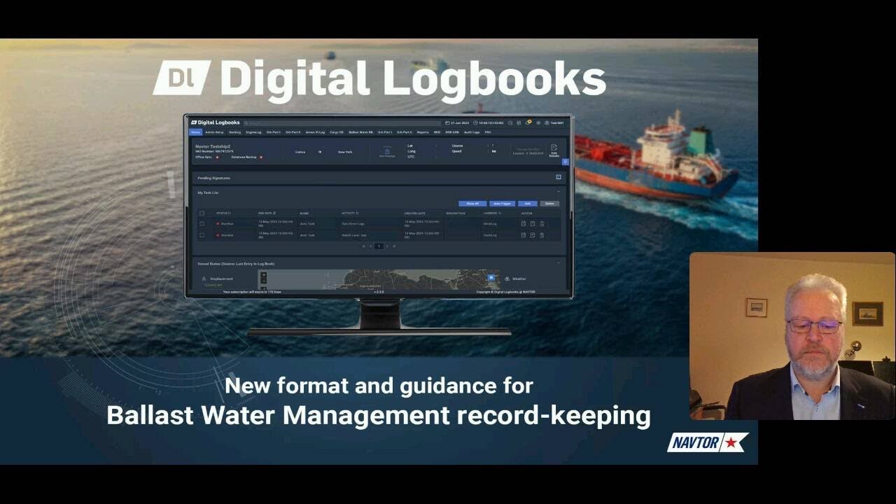 Webinar #21 Digital Logbooks: Ballast Water Management regulation updates