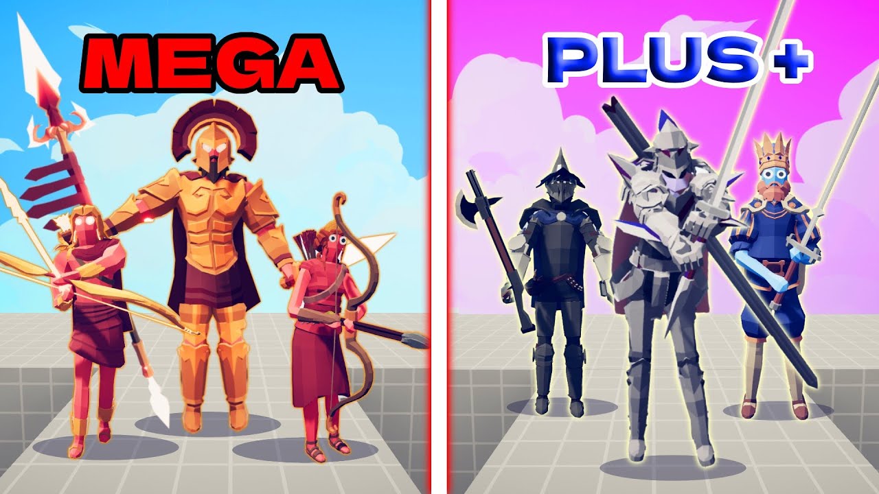 MEDIEVAL PLUS TEAM vs MEGA ANCIENT TEAM| TABS - Totally Accurate Battle Simulator