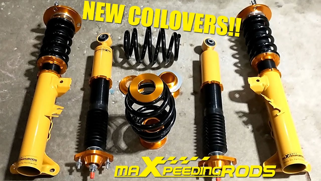 Installing The New Coilovers From MaXpeedingrods On The LS Swapped E36