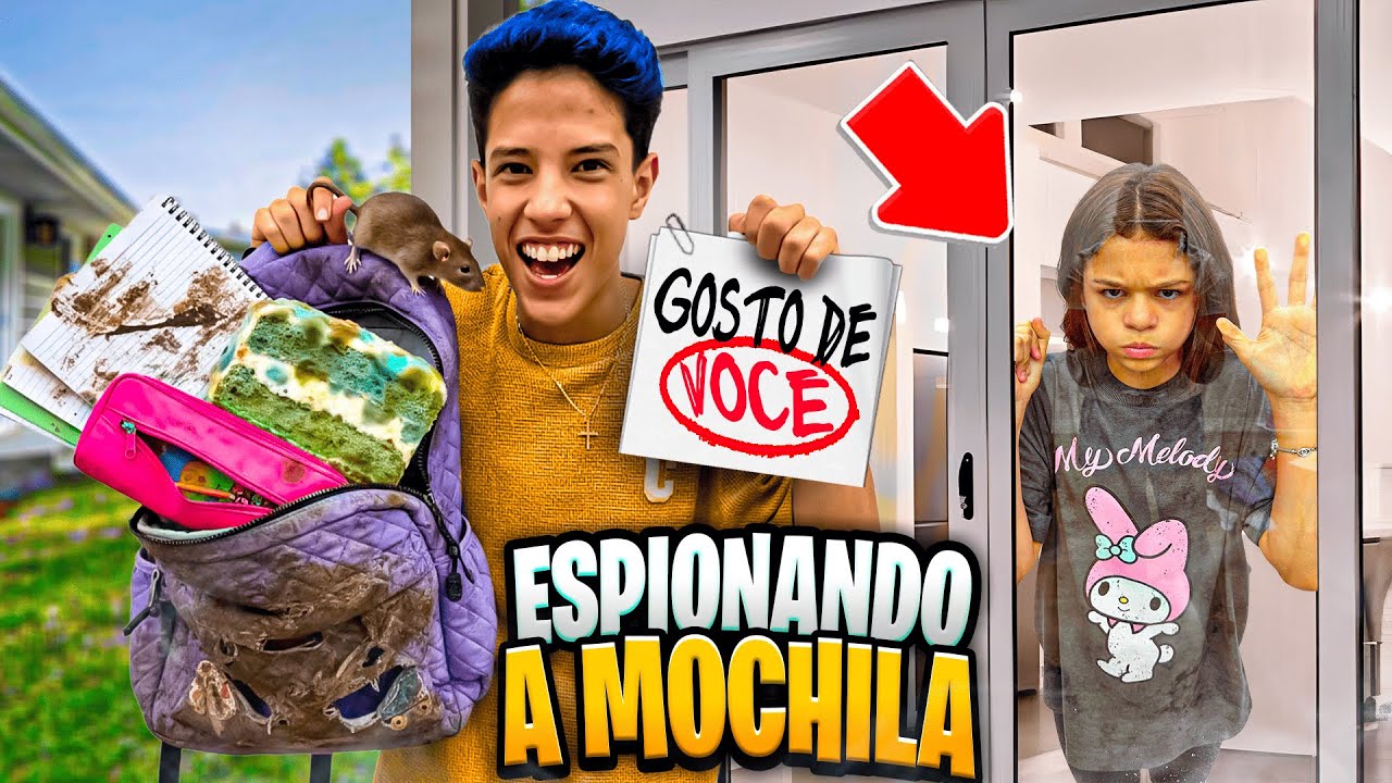 HENRIQUE DESCOBRIU SEGREDOS NA MOCHILA DA MANU E ELA FICOU BRAVA!