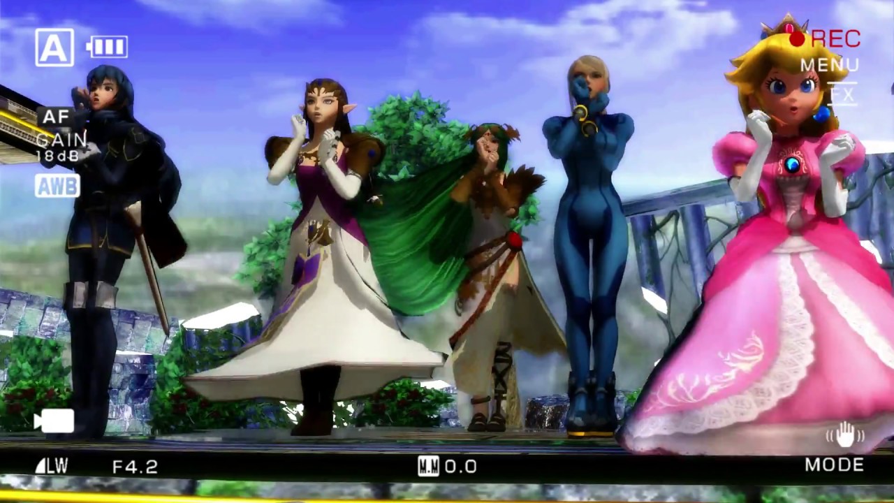 Kimagure Mercy MMD (Princess Peach, Princess Zelda, Lucina, Zero Suit Samus, and Palutena)