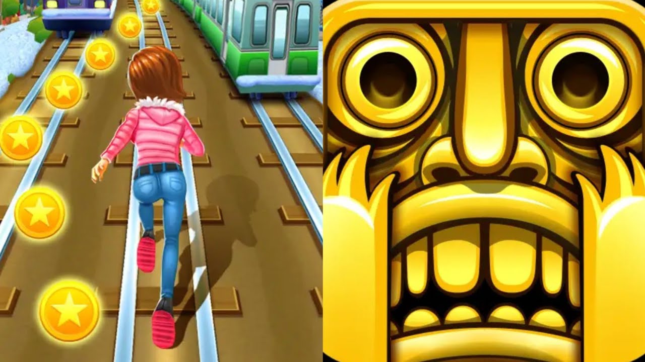 Subway Princess Runner VS Temple Run 1 Android New Update Gameplay 
