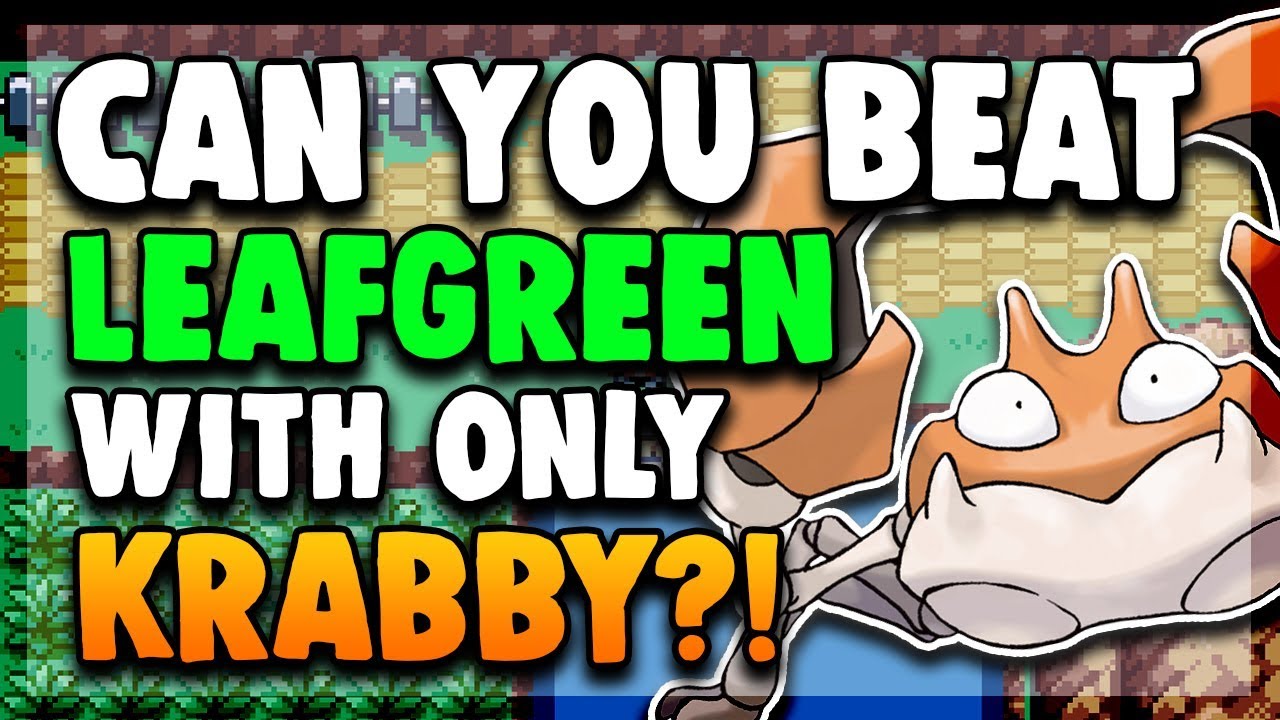 Can You Beat Pokemon FireRed/LeafGreen with only a Krabby?